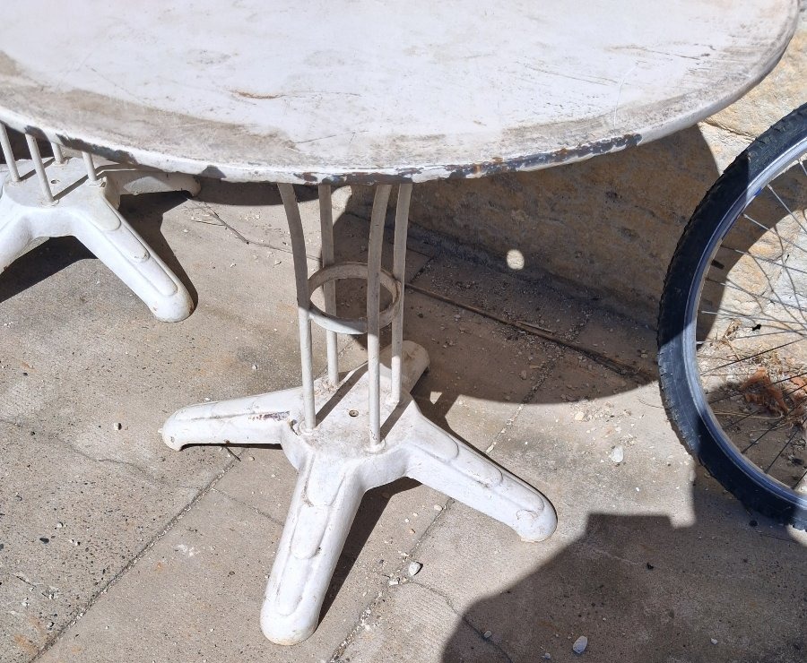 Set Of 6 Art Deco Bistro Tables-photo-4