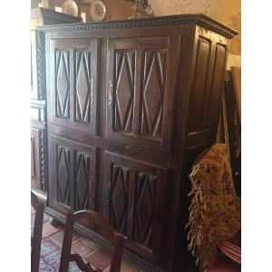 Louis XIII Period Sideboard With 4 Doors