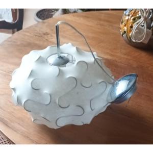 Lustre Cocoon d'Après Achille & Pier Giacomo Castiglioni Pour Flos