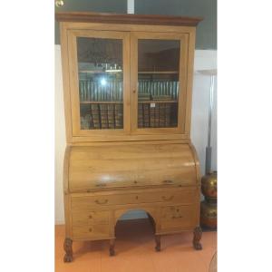 grand bureau à cylindre en ormeau d'époque directoire (début 19eme siècle) 