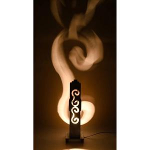 Amazing Cast Metal Skyscraper Table Lamp Created By A Journeyman Craftsman