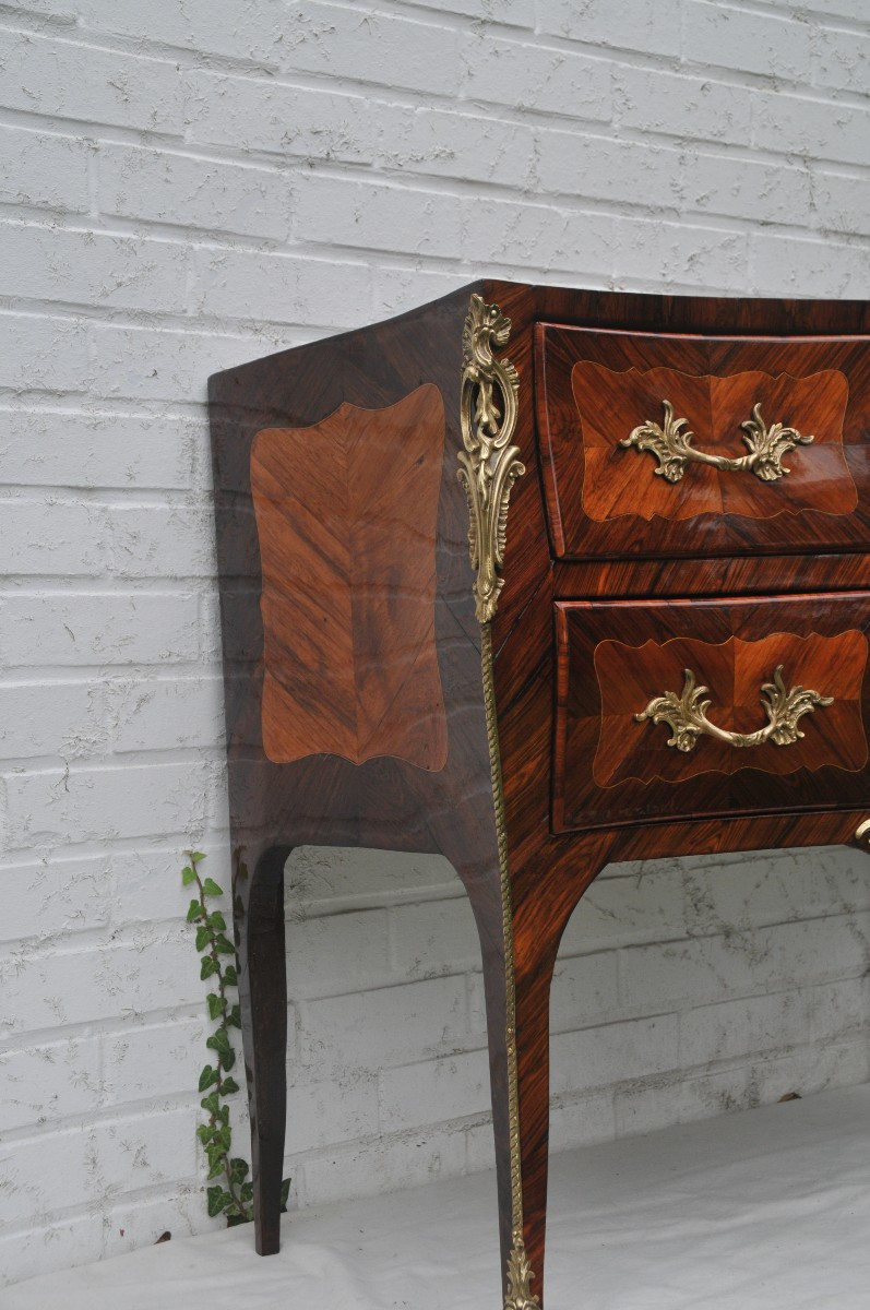 Commode Sauteuse D’époque Louis XV Estampillée Pierre Fléchy -photo-3
