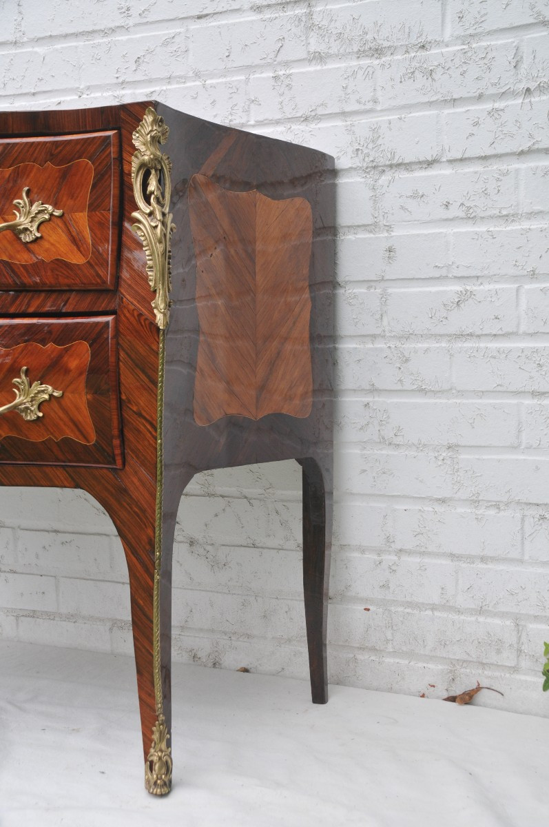 Commode Sauteuse D’époque Louis XV Estampillée Pierre Fléchy -photo-4