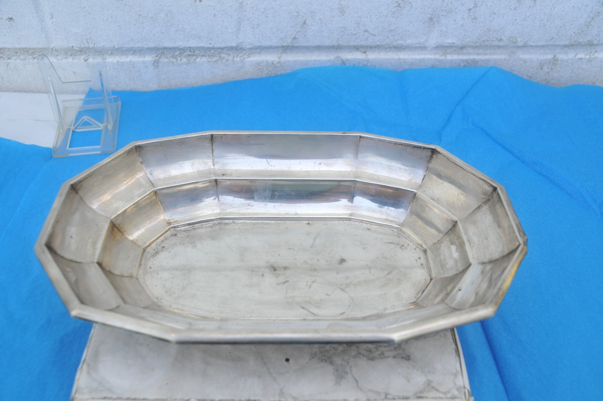 Silver Metal Bread Basket -photo-2