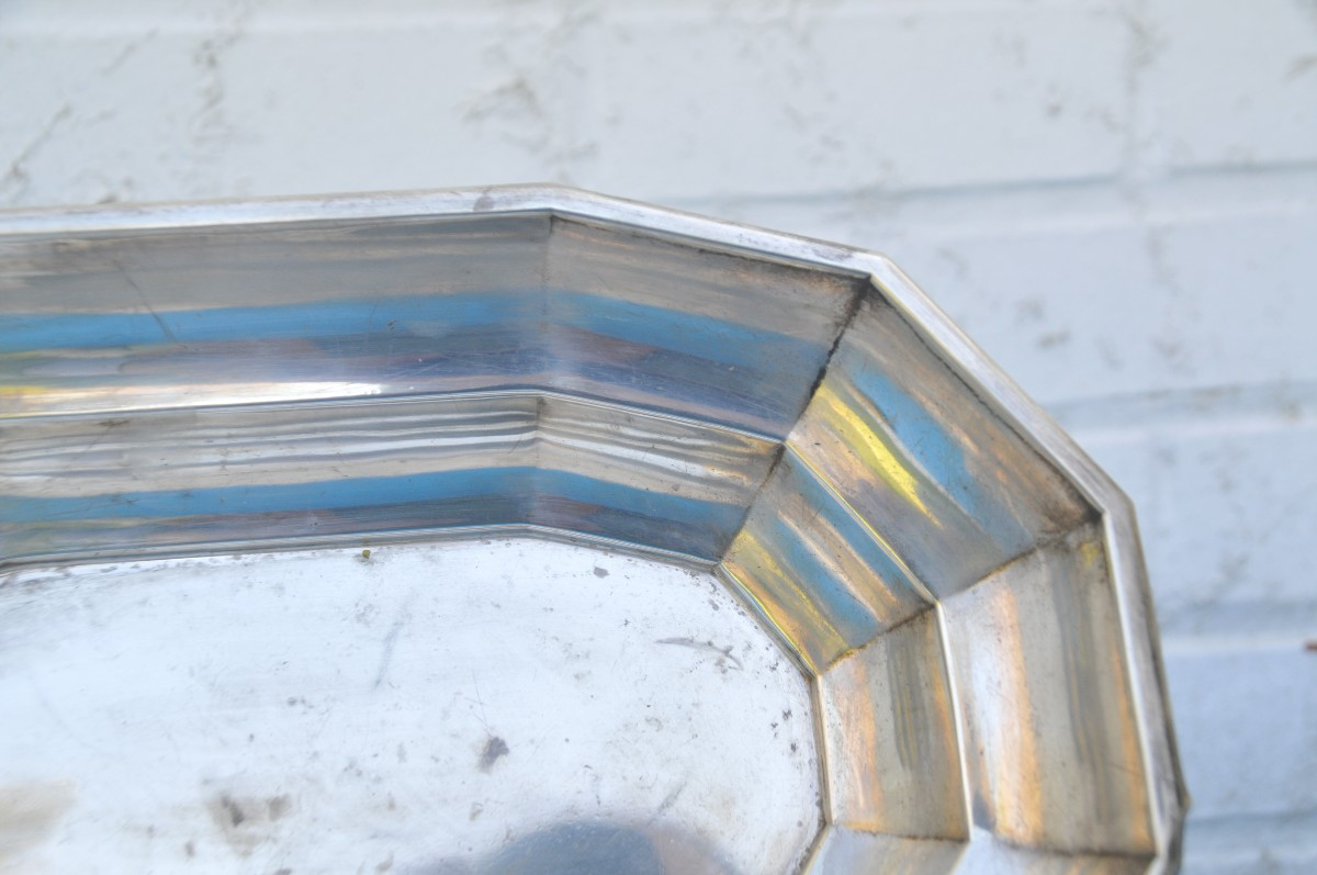 Silver Metal Bread Basket -photo-3