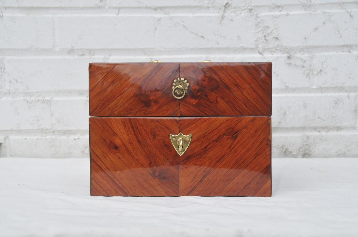 Coffret à parfum en bois de rose d’époque Louis XVI vers 1785-photo-2