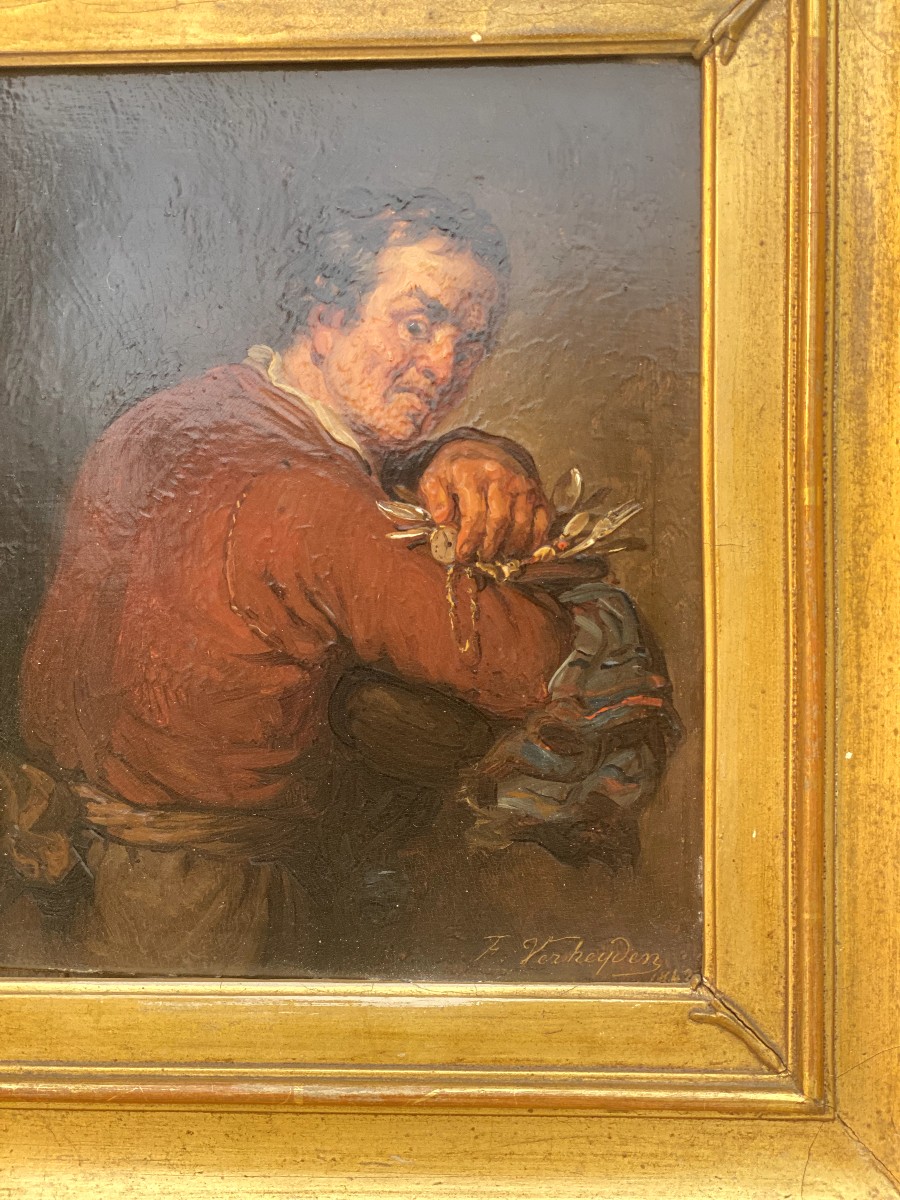 Le voleur et son butin, signé François Verheyden -photo-2