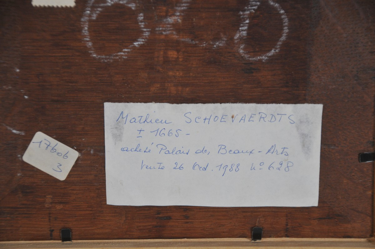 Travelers In An Italianate Landscape Attributed To Mathys Schoevaerdts 1665-1702-photo-1