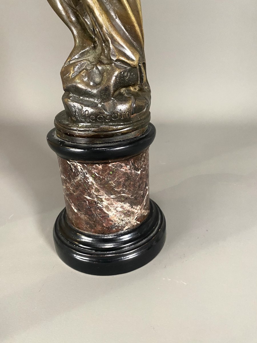 Venus Au Bain, Bronze Signed Christophe-gabriel Allegrain (1710-1795)-photo-2