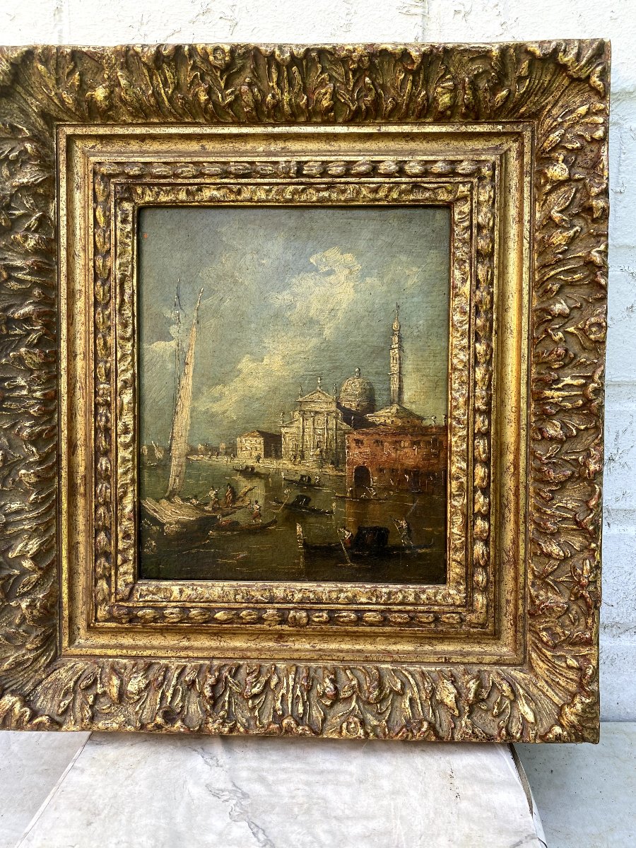 Canal View In Venice XIX' Siècle