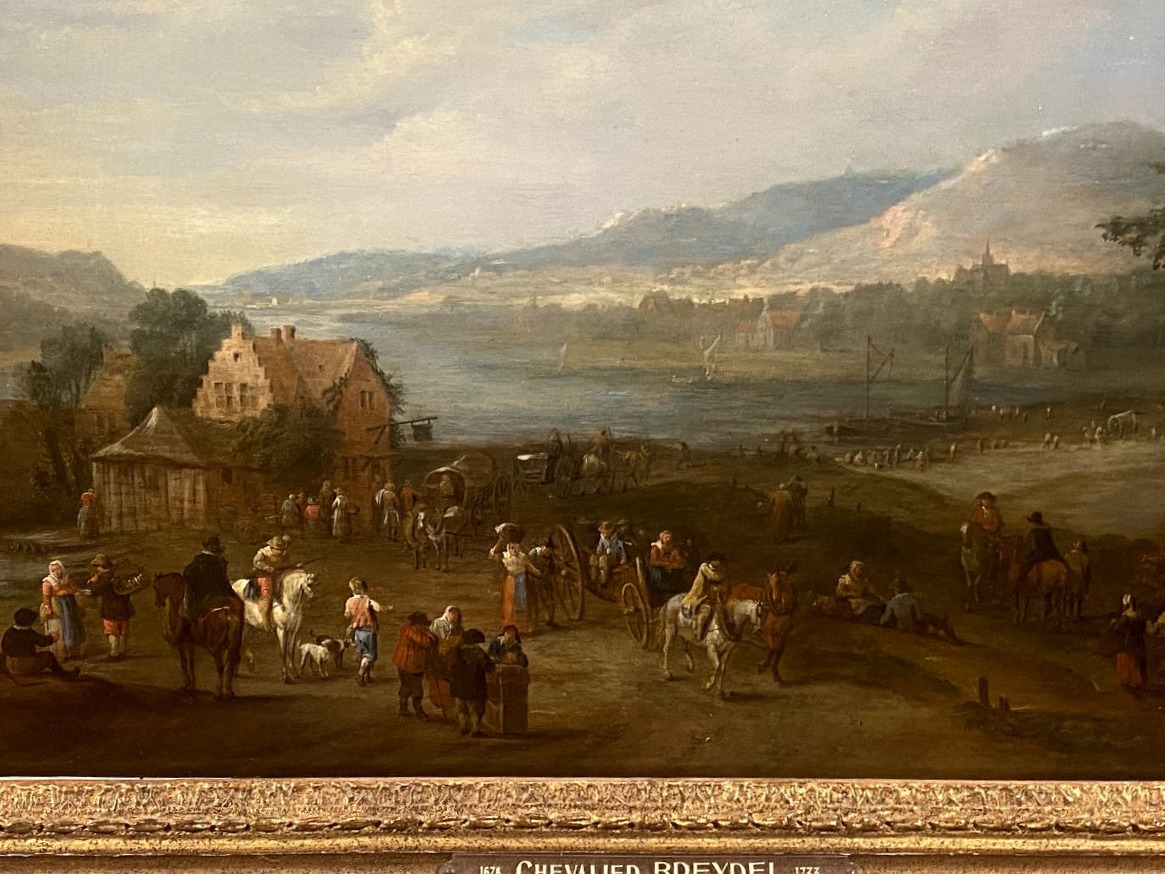  A Bustling Port Village   By Karel Breydel     Known As "the Knight" (1678–1733), -photo-3