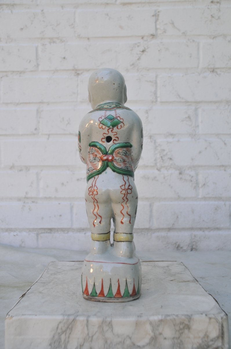 The Ho-ho Brothers, Pairs Of Chinese Porcelain Figurines, Green Family, 1672–1722  -photo-4