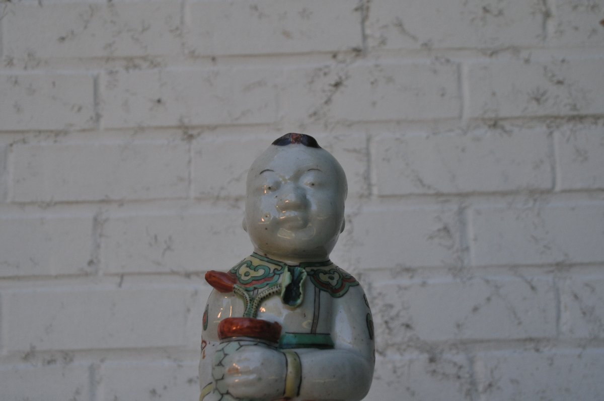 The Ho-ho Brothers, Pairs Of Chinese Porcelain Figurines, Green Family, 1672–1722  -photo-2