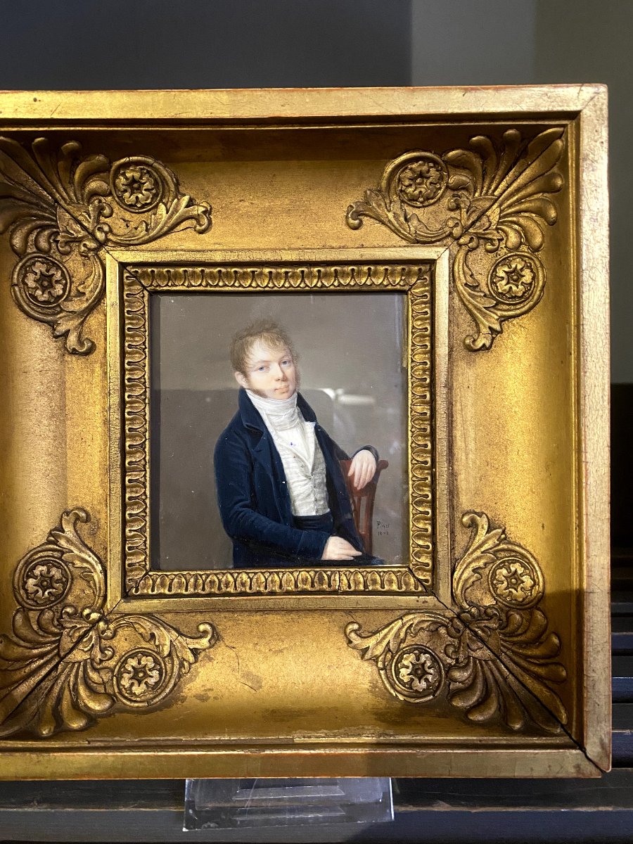 Portrait Of A Young Man By Pinet, Dated 1802