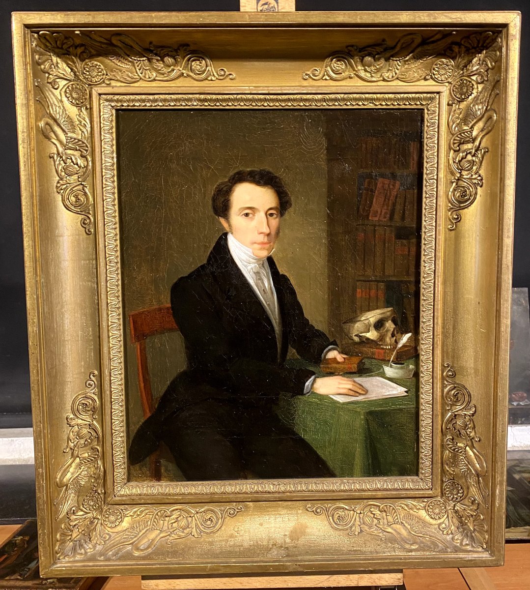 Portrait de notable d'époque  Charles X