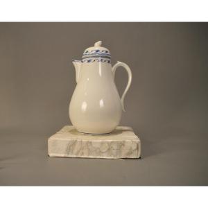  Large Tournai Porcelain Chocolate Pot 