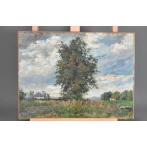Brabant Landscape, Signed Franz Courtens, Dendermonde 1854- Ohain 1943.