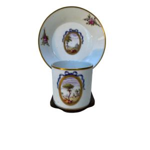 Tasse Litron En Porcelaine De Niderviller