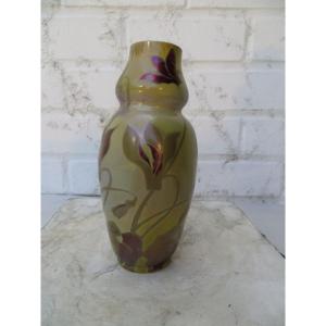 De Caranza: Signed Iridescent Glass Vase