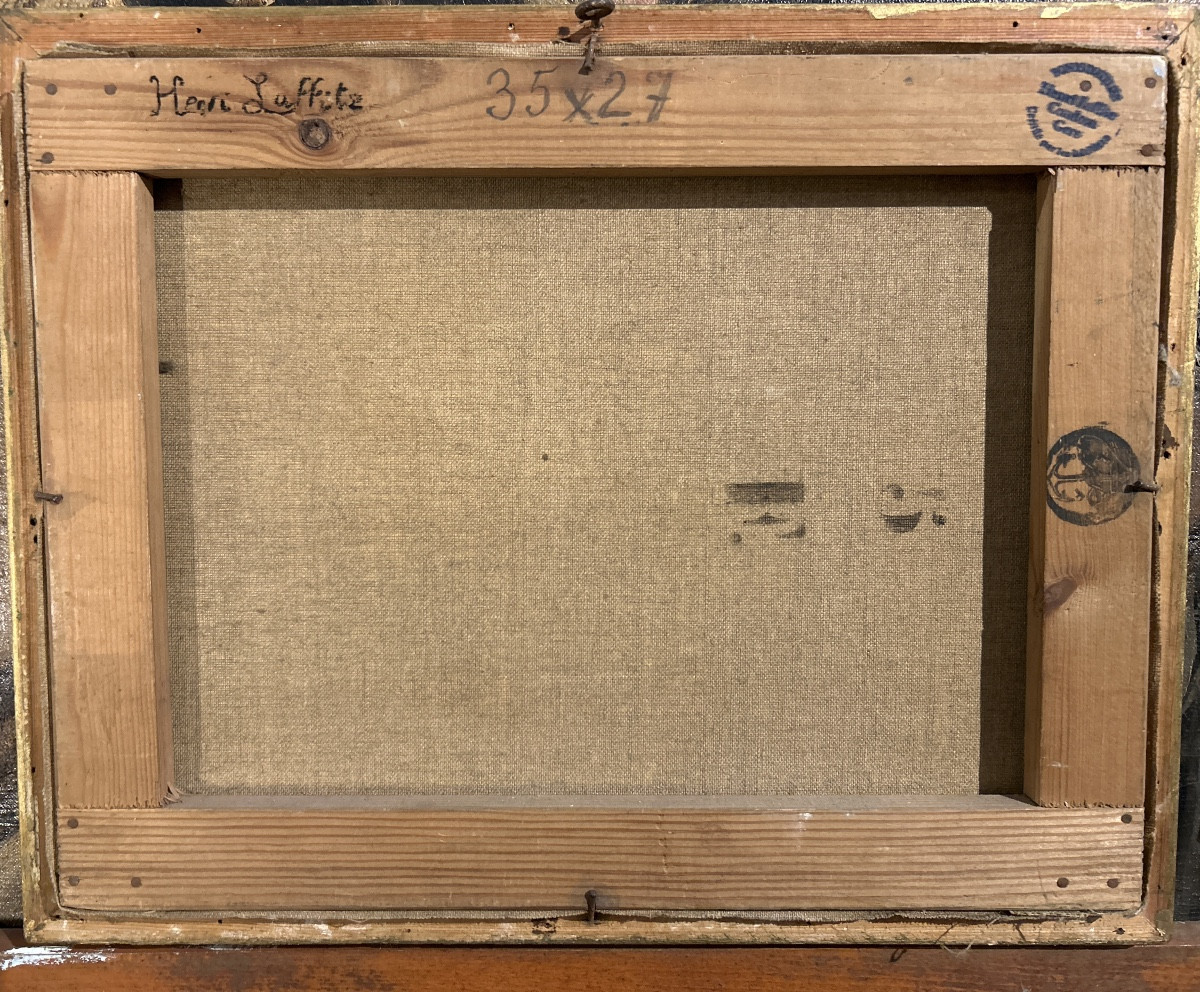 Oil On Canvas Depicting The Lamentation Of Christ By Henri Laffite-photo-2