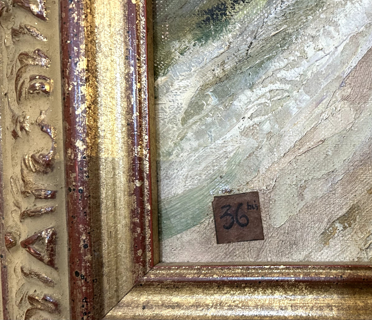 Huile Sur Toile "paysanne d' Afrique Du Nord" Signé P. Germy-photo-4