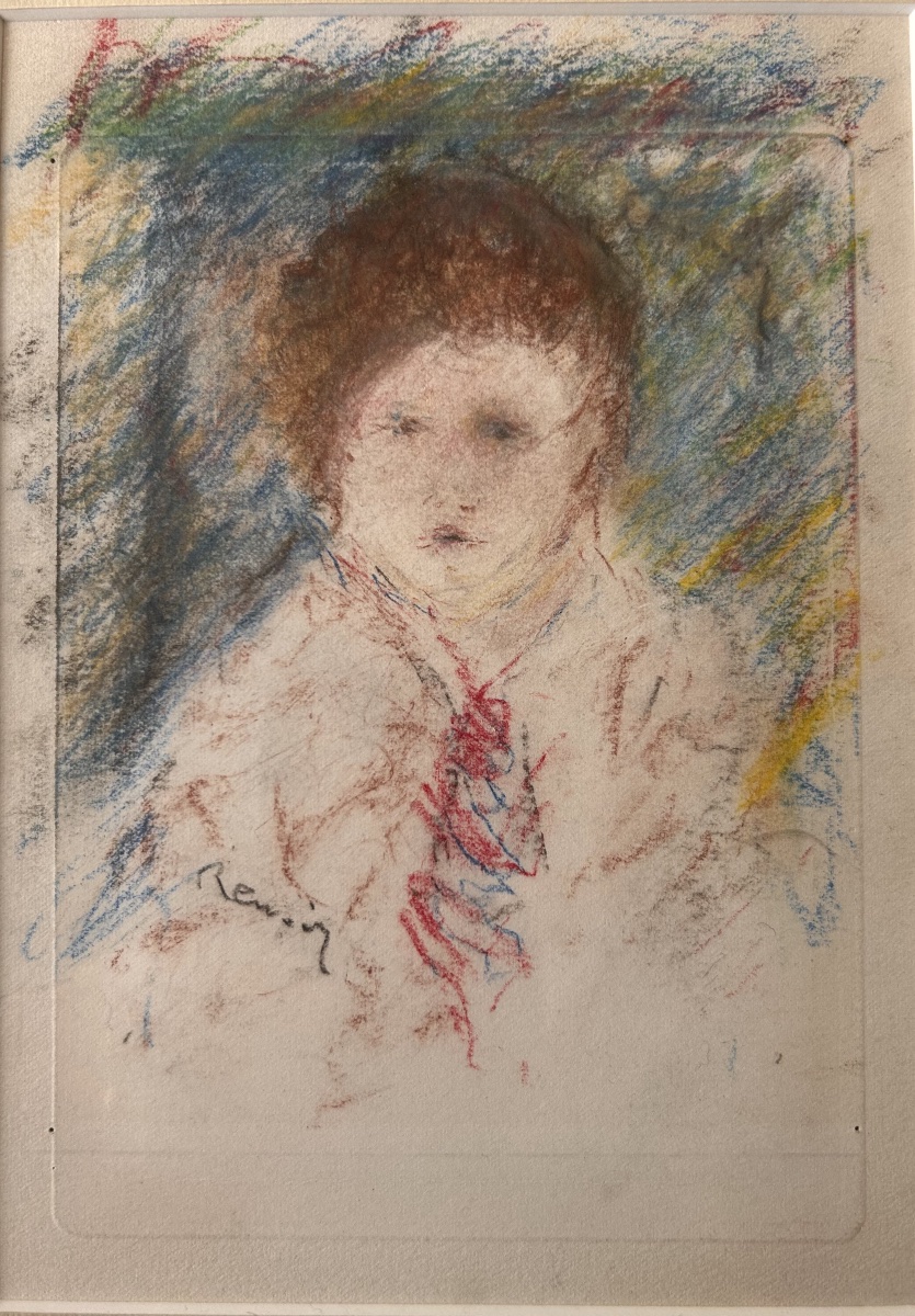 Pastel And Pencils On Photographic Paper After Renoir; Apocryphal Signature 