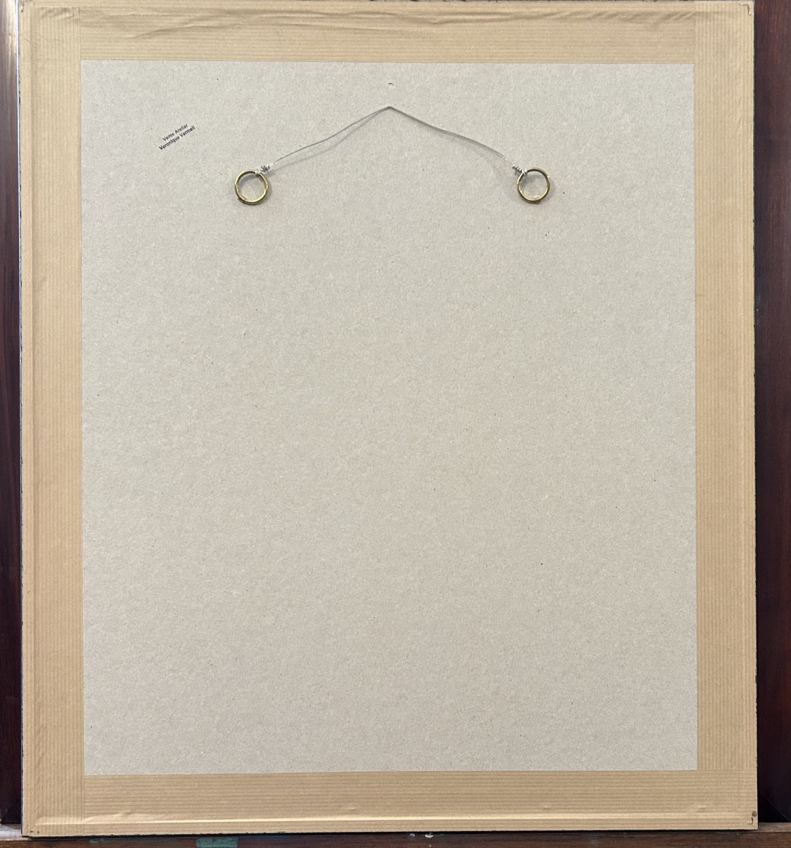 Dessin à L’encre « autoportrait De L’artiste » Signé Vermeil Et Daté 77-photo-2