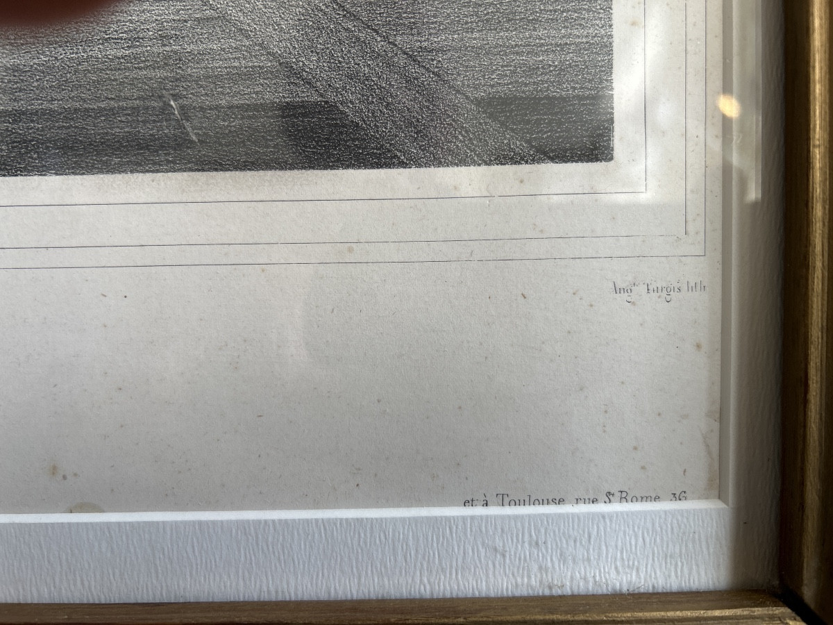 Importante Estampe 19ème « La Cêne » d’après Léonard de Vinci-photo-4
