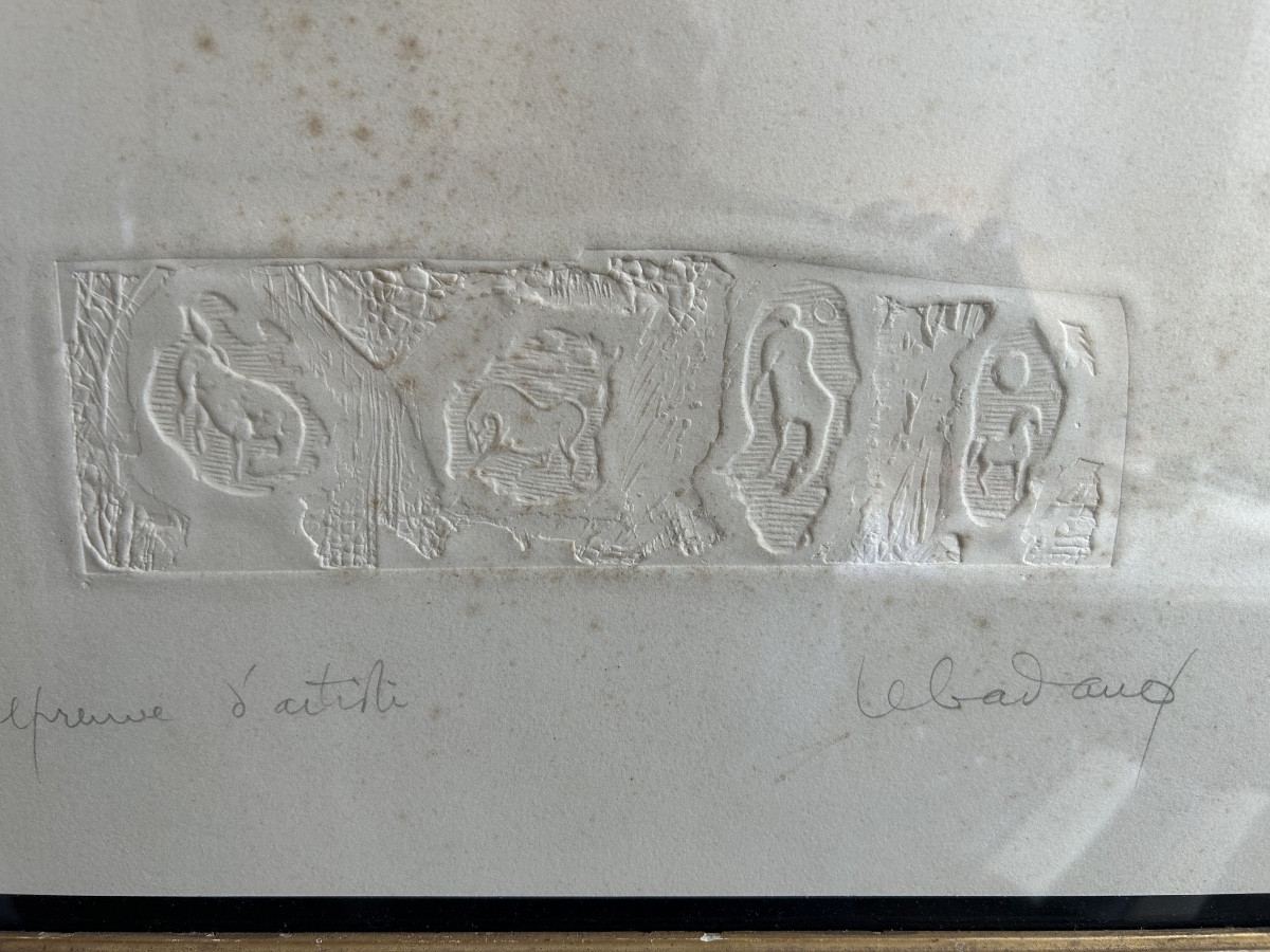 Lithographie de Lebadang représentant des chevaux-photo-4