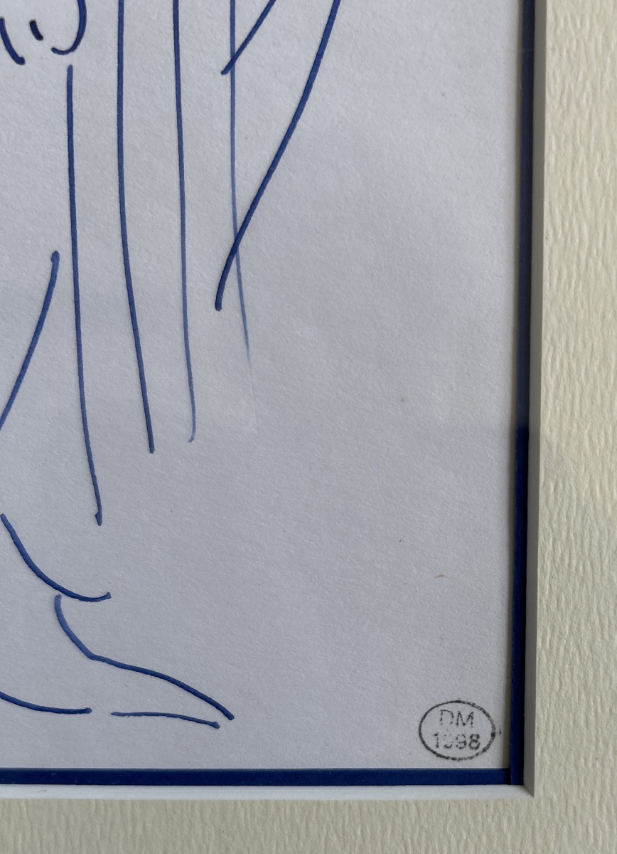 Dessin à l’encre « Études de Christ bénissant » de Dora Maar-photo-3