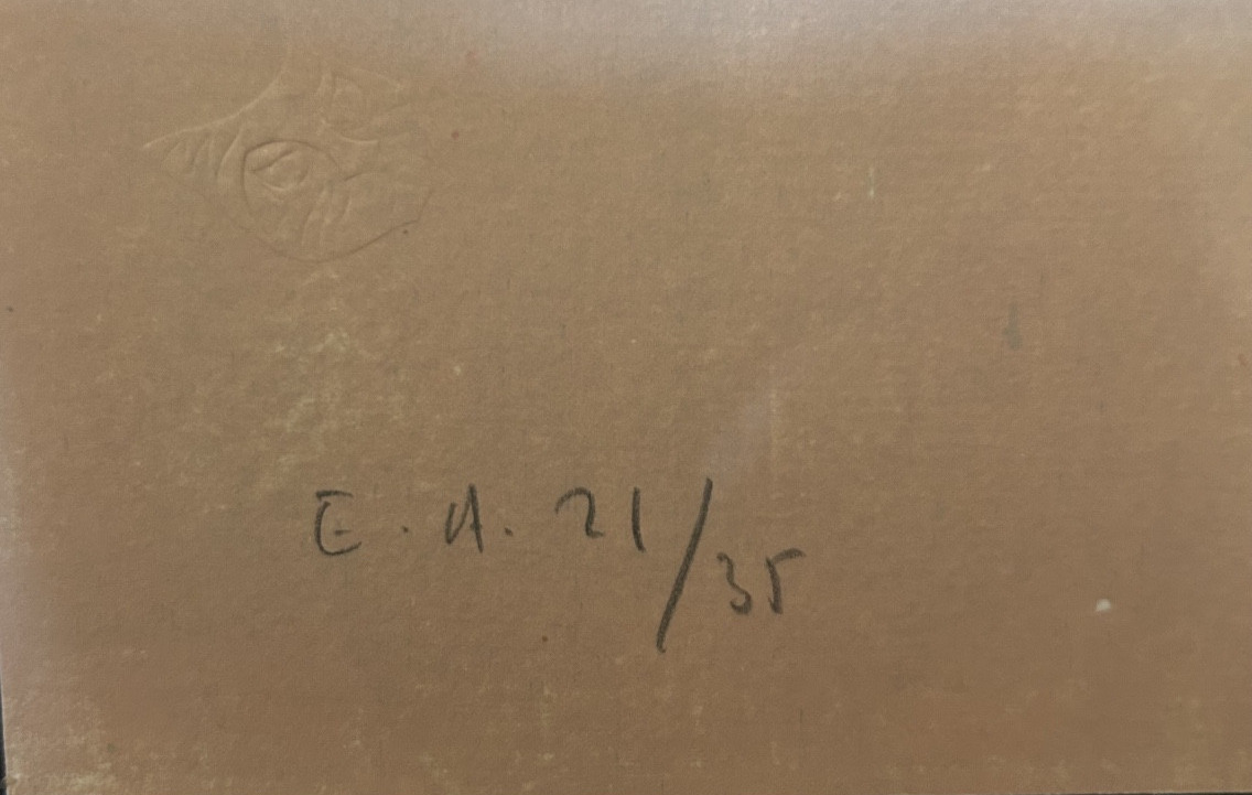 Sérigraphie signée et numérotée au crayon de Leonor Fini « Tristan et Yseult »-photo-4