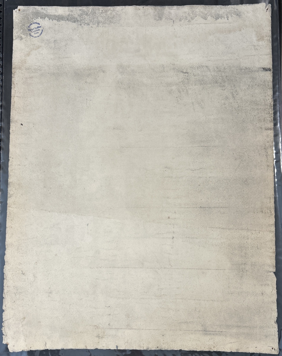 Dessin au crayon et fusain début XXème représentant une Académie d’homme situé, daté et signé -photo-3