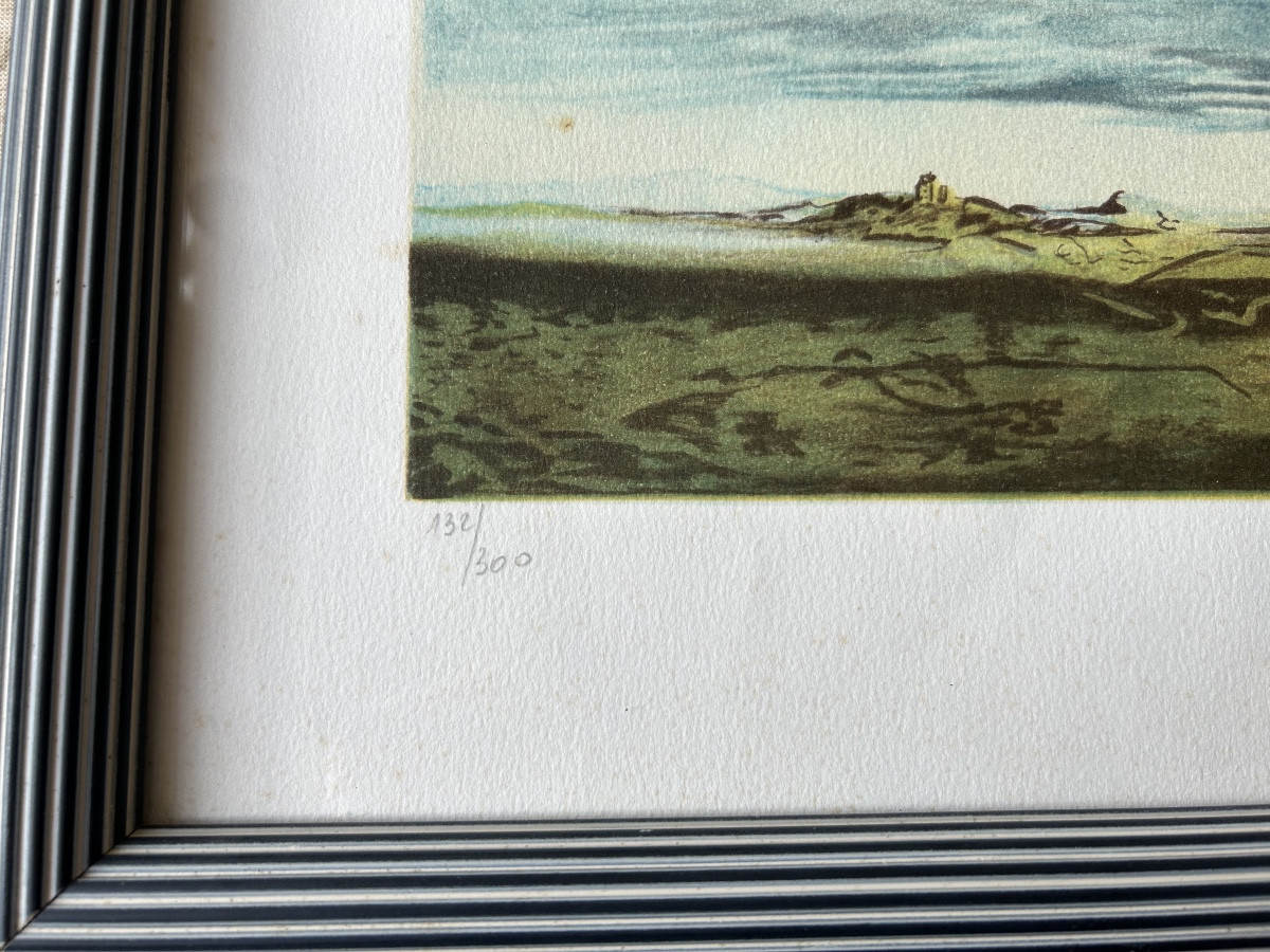 Lithographie originale signée de Dali  représentant la Vierge en majesté -photo-1