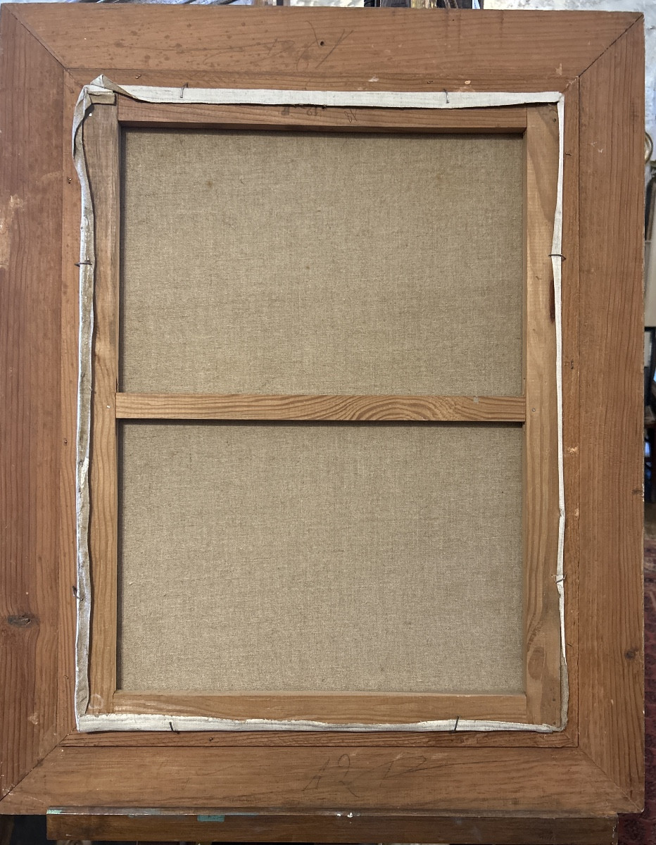 Oil On Canvas Signed C. Fondonèche, Early 20th Century, Representing A River In An Undergrowth-photo-3