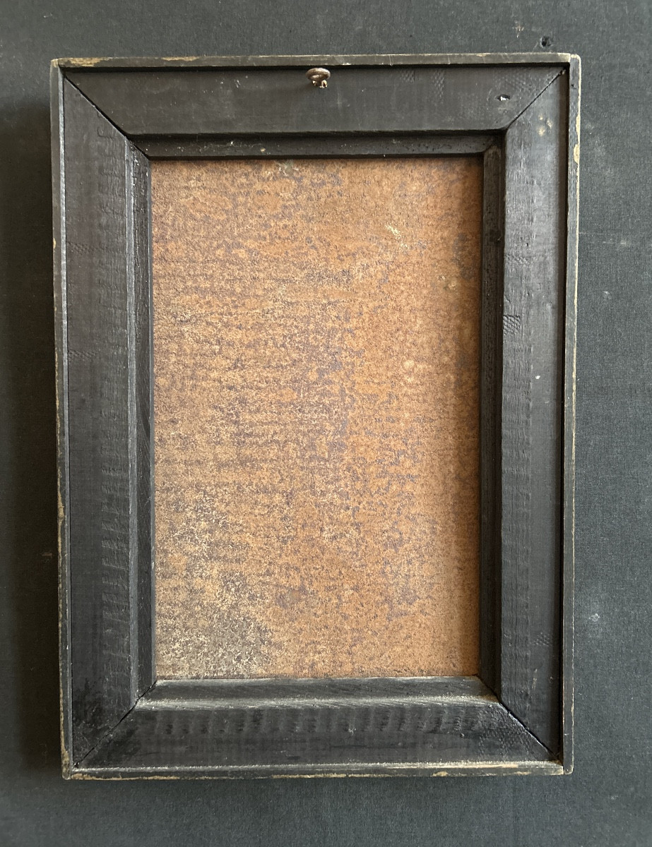 Huile sur métal 17ème école sud-américaine représentant StAntoine de Padoue et l’enfant Jesus-photo-3