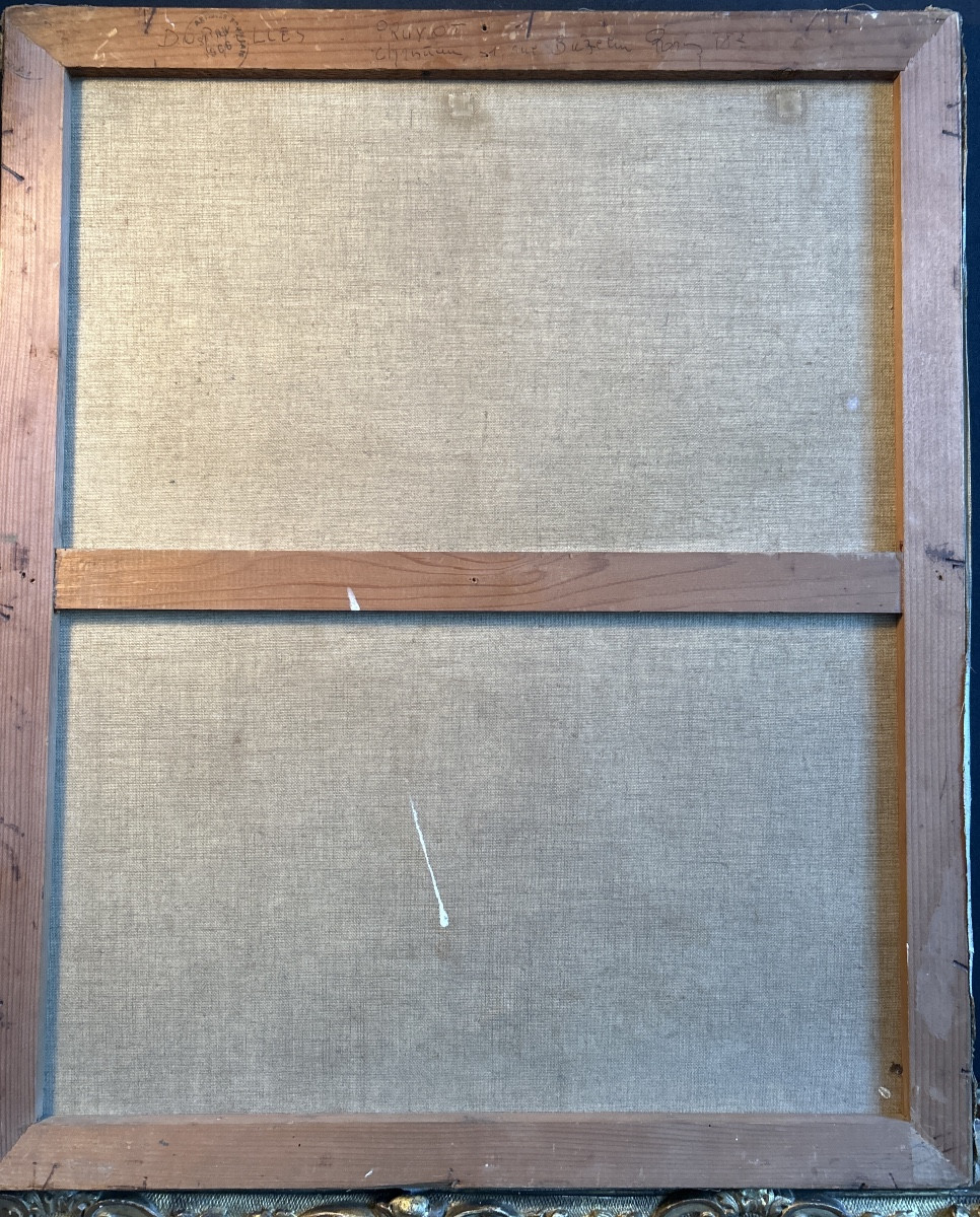 Oil On Canvas Signed Christian Pruvot, Mid-20th Century; Exposure Stamp On The Back-photo-4