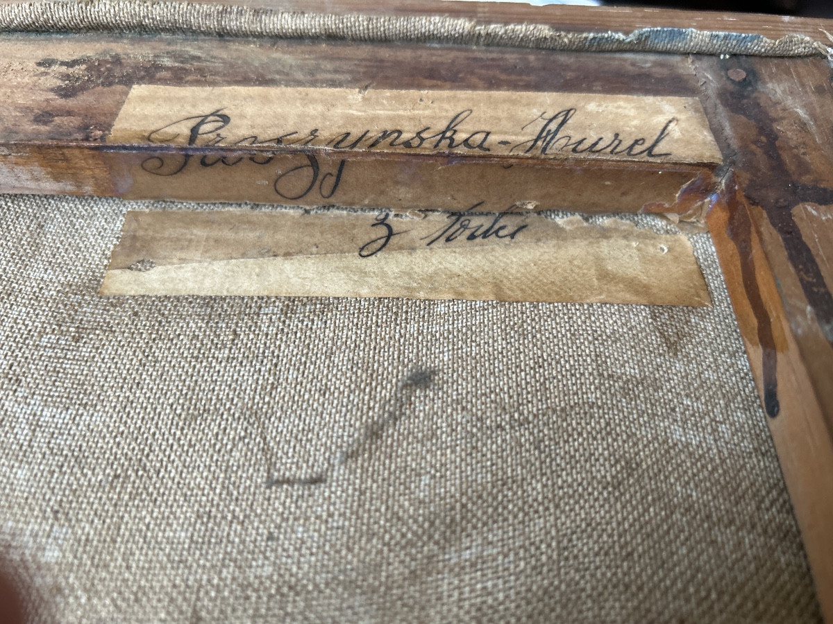 Oil On Canvas Signed By Annie Proszynska And Dated "the Boats"-photo-4