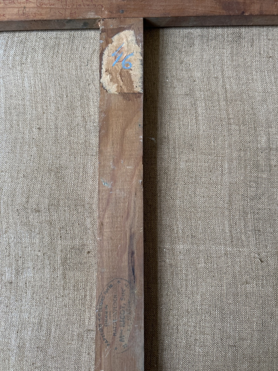 Oil On Canvas Signed By Annie Proszynska And Dated "the Boats"-photo-1