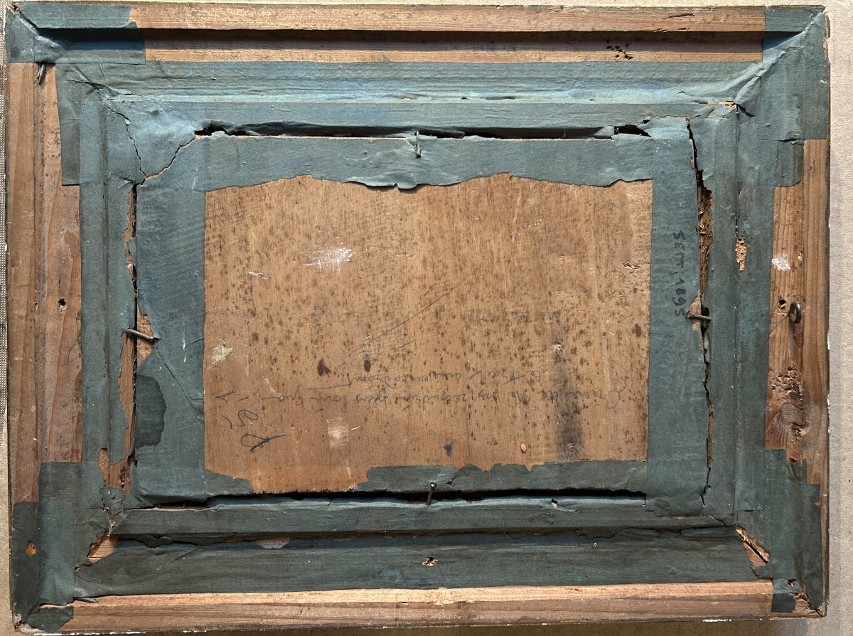 Oil On Panel, Dedicated And Signed By William Didier-pouget, Depicting A Rose-photo-2