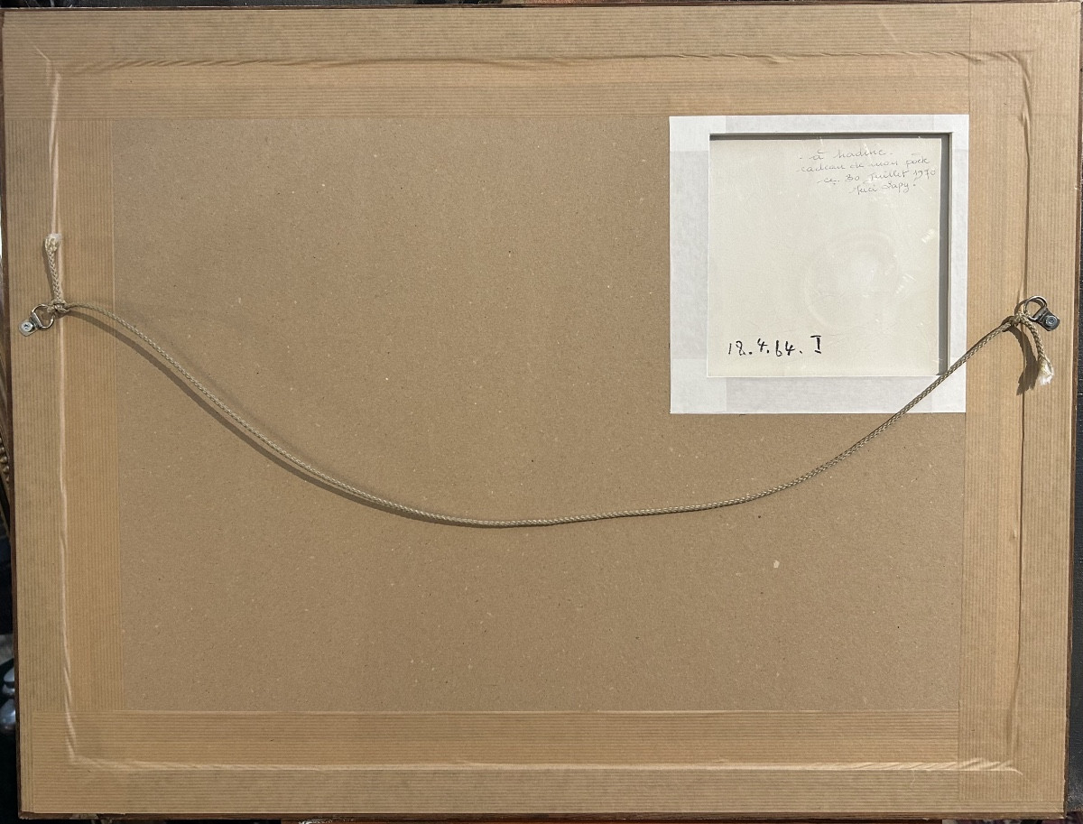 Affiche originale de Picasso dédicacée, signée et datée au crayon-photo-2