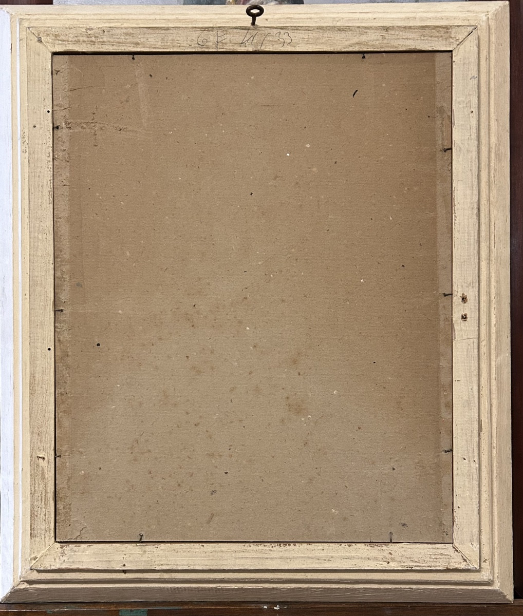 Technique mixte sur carton « Composition surréaliste » d’après Dali signée et datée 1981-photo-3