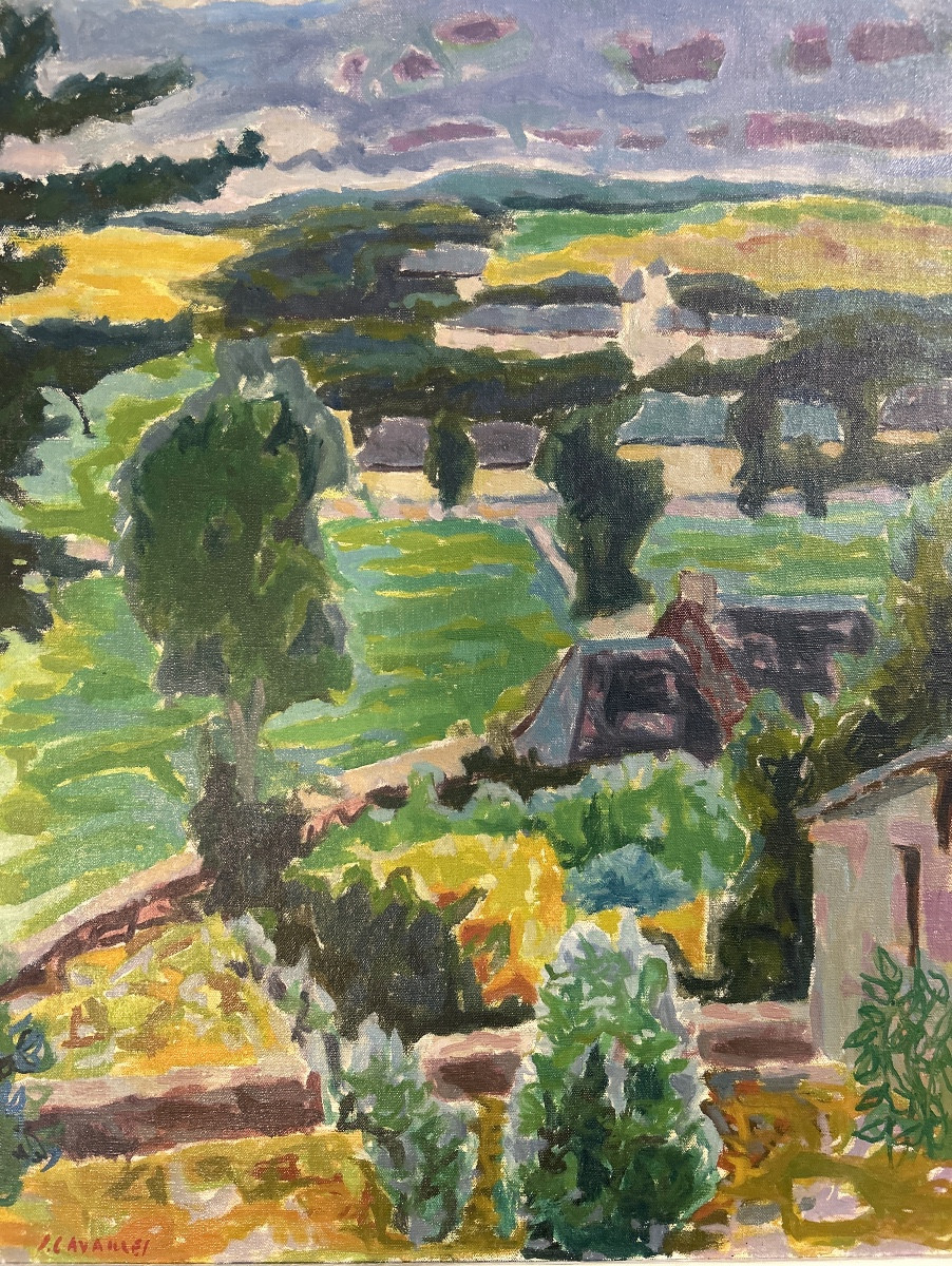 Oil On Canvas Signed Jules Cavaillès Circa 1950 