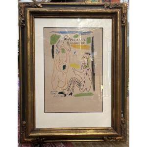 Lithographed Poster By Picasso "les Déjeuners" 1962 Signed And Numbered In Pencil