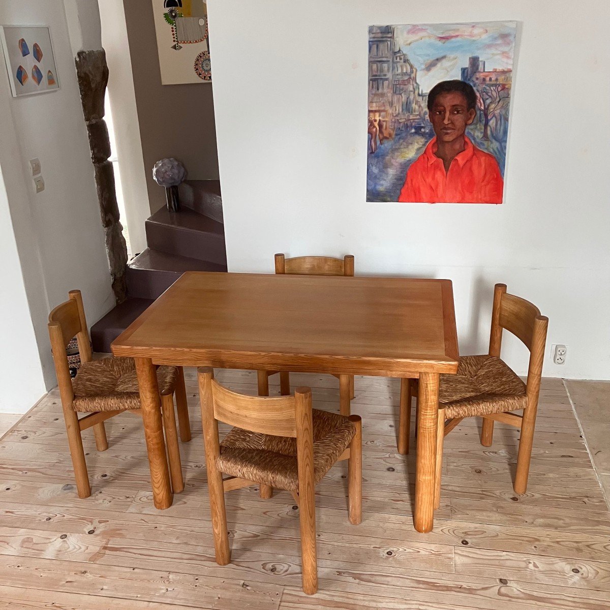 "dordogne" Table By Charlotte Perriand Circa 1960 In Ash-photo-3