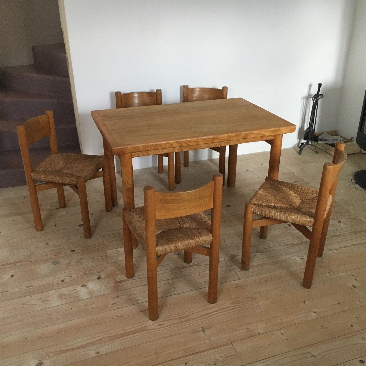 "dordogne" Table By Charlotte Perriand Circa 1960 In Ash-photo-6