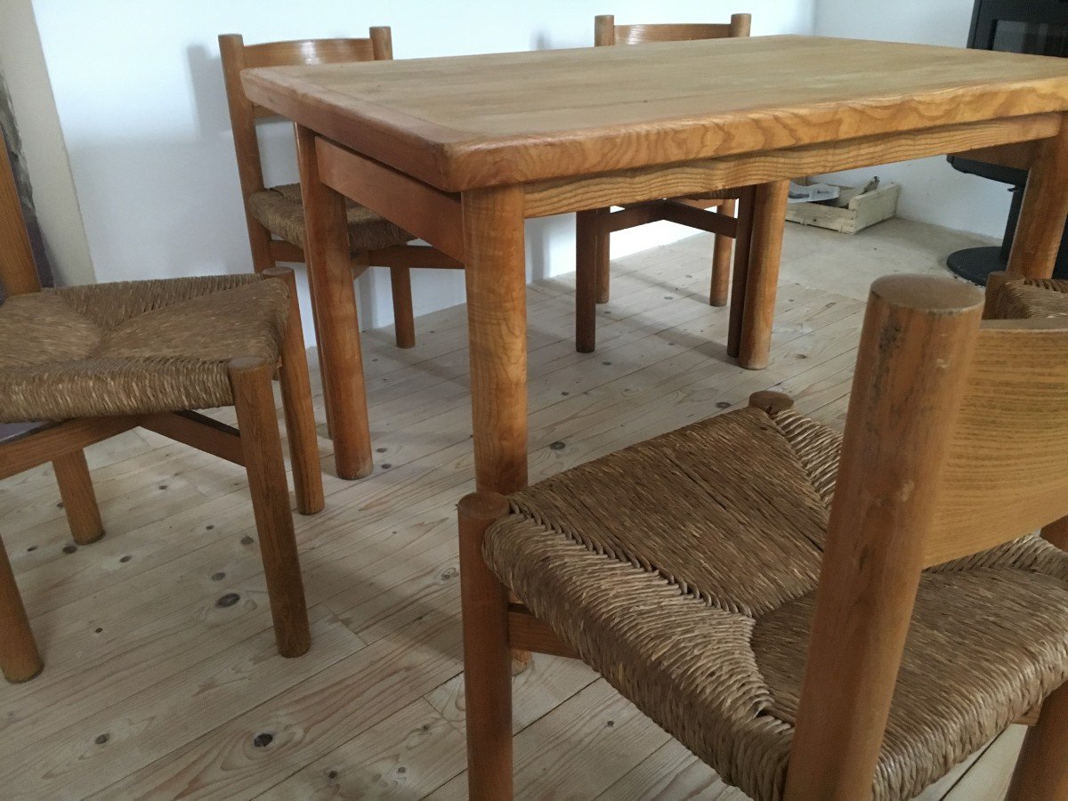 "dordogne" Table By Charlotte Perriand Circa 1960 In Ash-photo-7