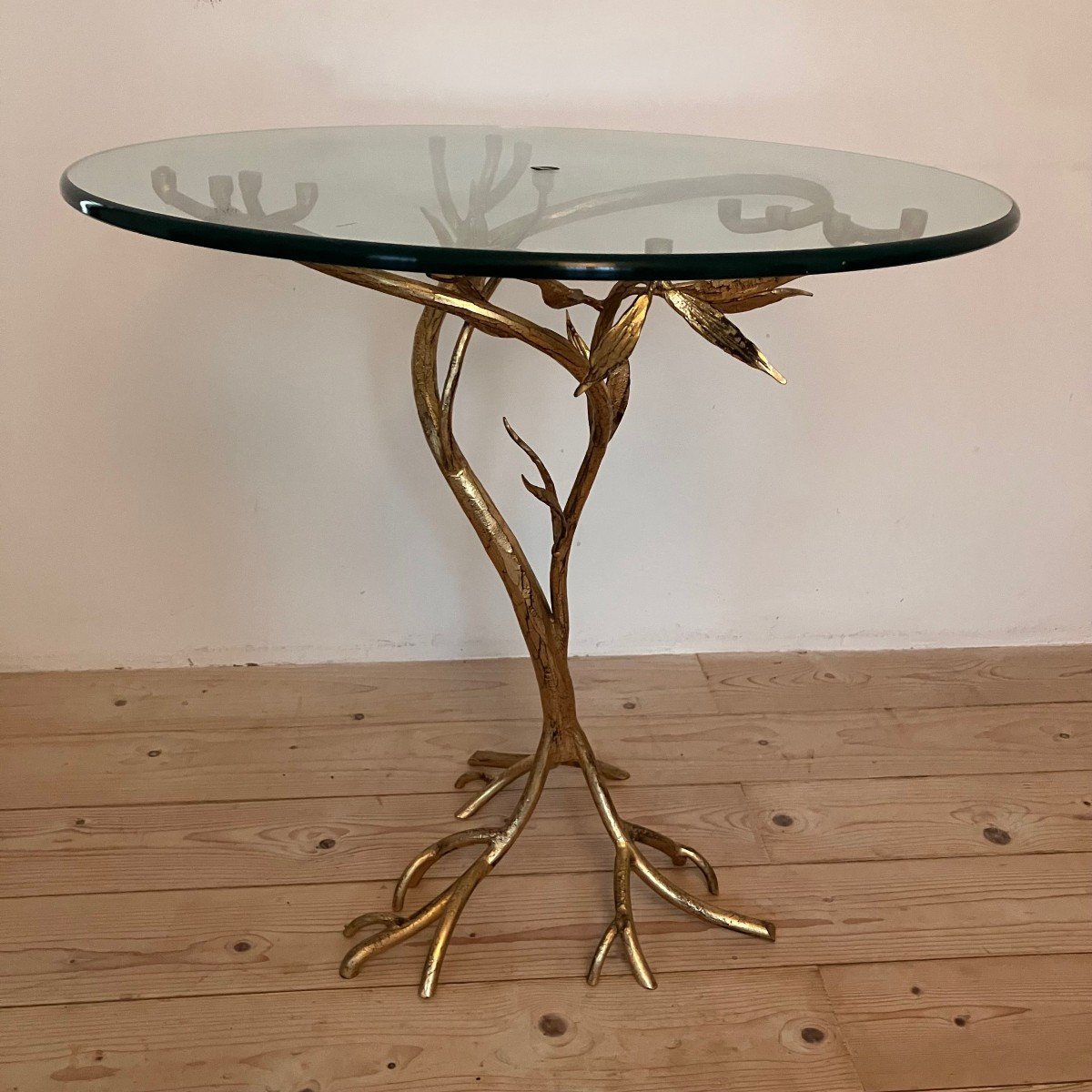 Iron Pedestal Table From The 1970s-photo-6