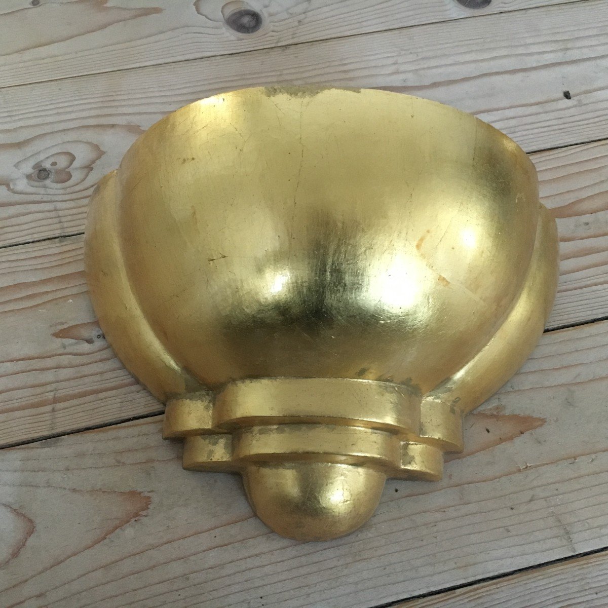 Série De 14 Appliques  De Style Art-déco Des Années 1970-1980 En Plâtre-photo-2