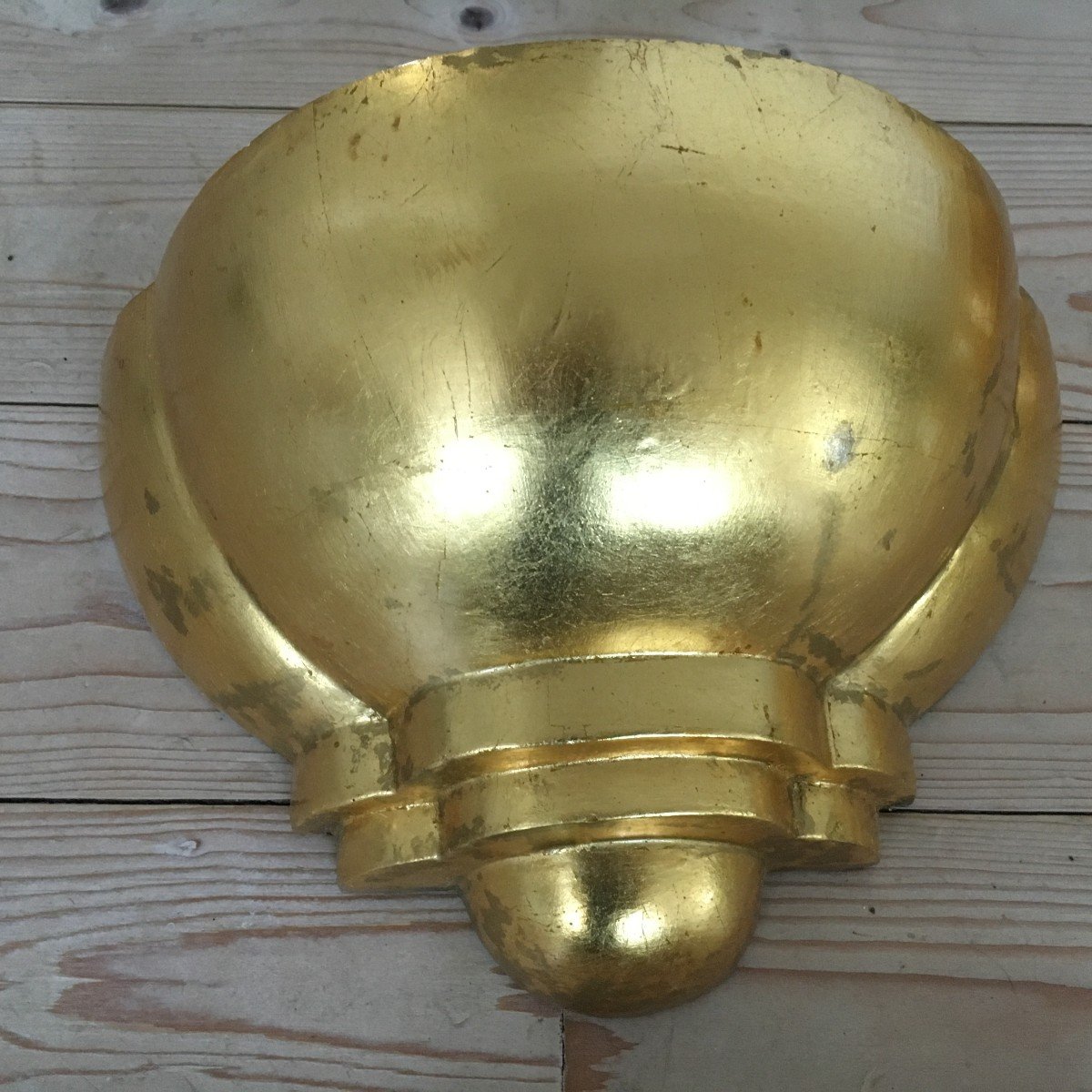 Série De 14 Appliques  De Style Art-déco Des Années 1970-1980 En Plâtre-photo-4