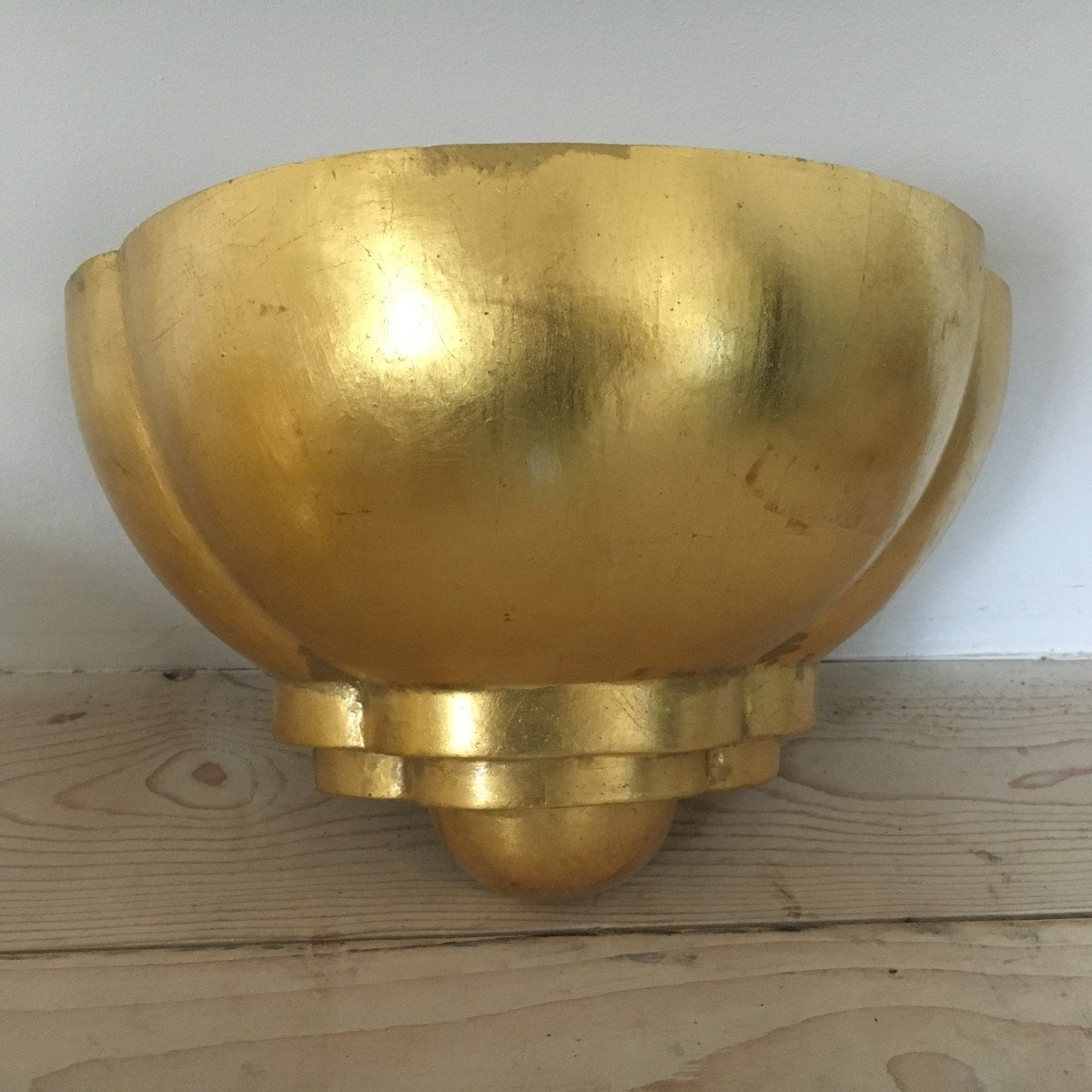 Série De 14 Appliques  De Style Art-déco Des Années 1970-1980 En Plâtre-photo-8